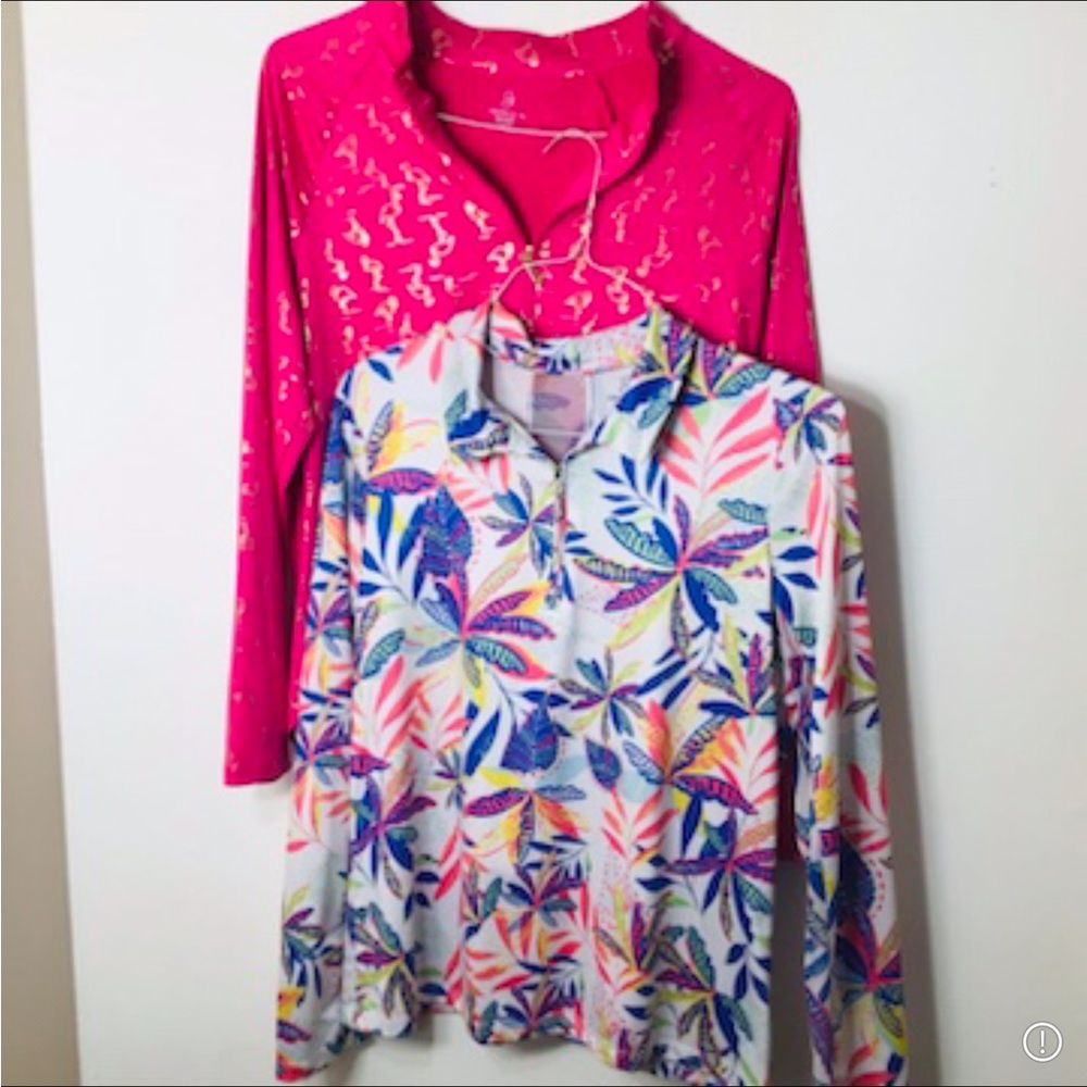 2 jackets Emerald 18 women pink medium large